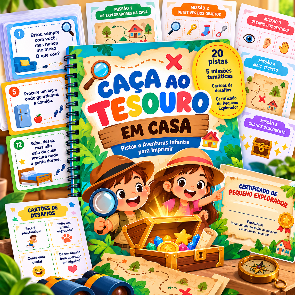 Imagem ilustrativa: Caça ao Tesouro em Casa