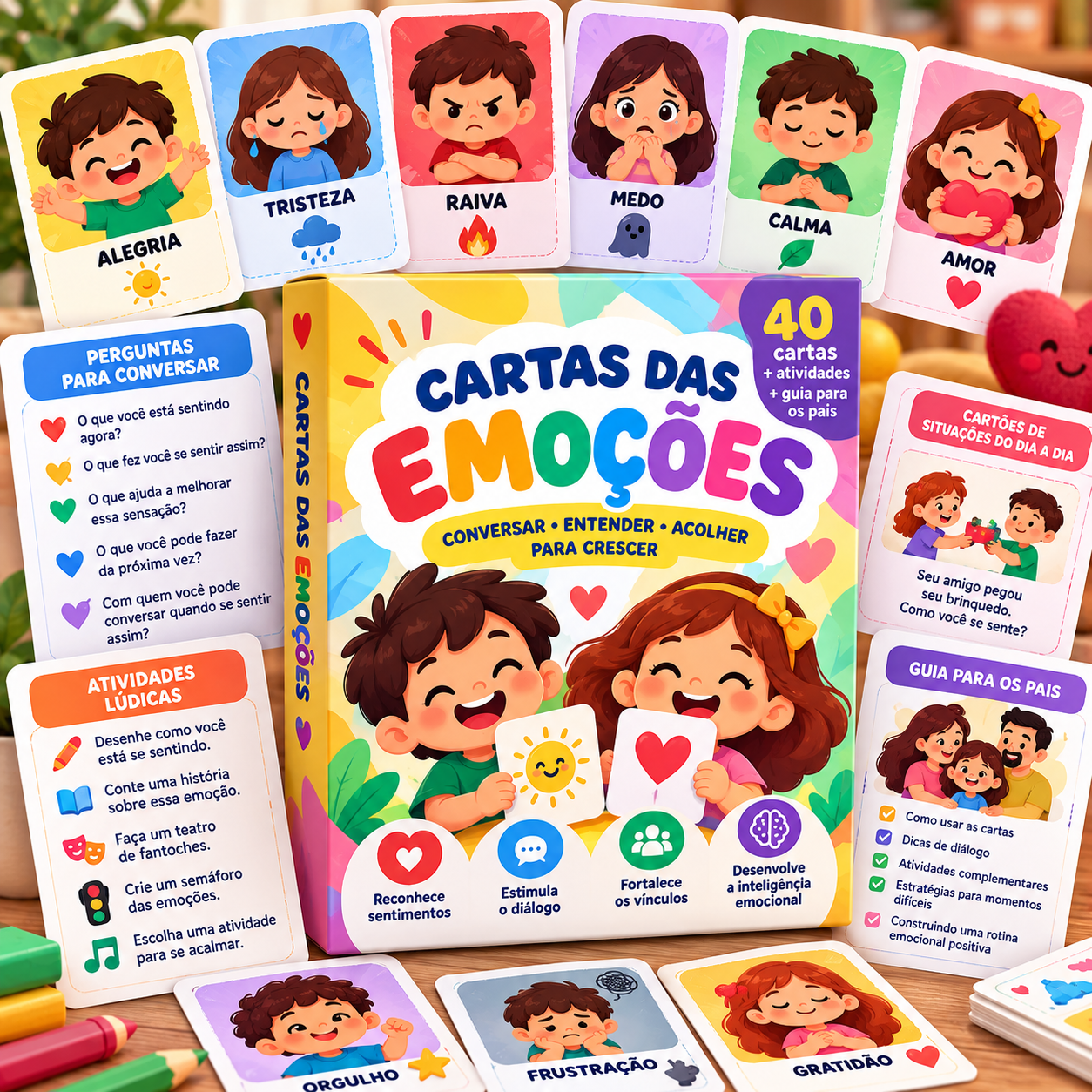 Imagem ilustrativa: Cartas das Emoções
