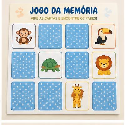 Prévia ilustrativa: Jogo da Memória