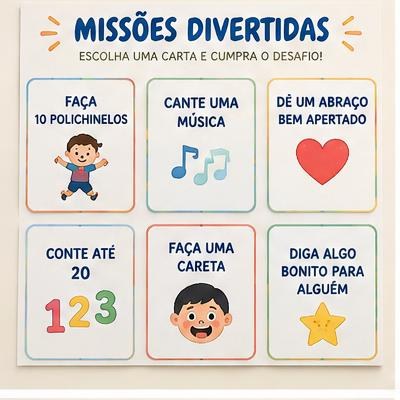 Prévia ilustrativa: Desafios e Missões Divertidas