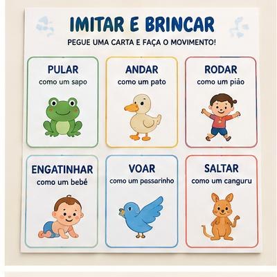 Prévia ilustrativa: Imitação de Animais e Movimentos